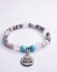 Dog Mom Companion Charm Bracelet Turquoise