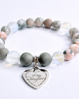 To my Daughter Classic Charm Bracelet Druzy