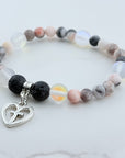 Faithful Heart Companion Charm Bracelet Lava