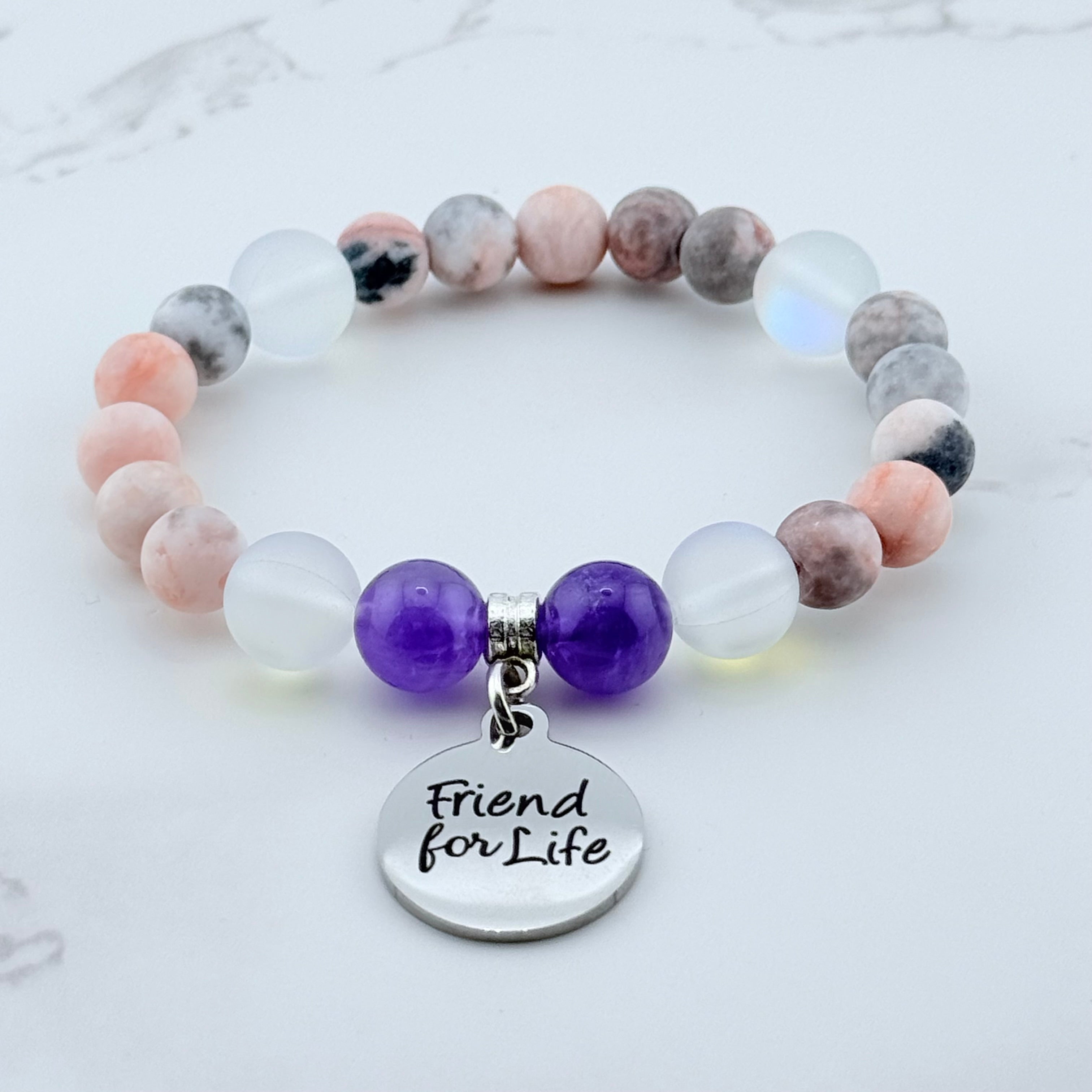 Friend for Life Classic Charm Bracelet Amethyst