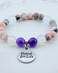 Friend for Life Classic Charm Bracelet Amethyst