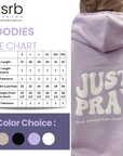 Just Pray Purple Hoodie