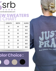Just Pray - Black Christian Crewneck