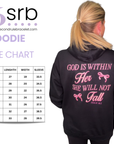 God is Within Her Psalm 46:5 – Pink Christian Hoodie