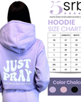 Just Pray - Lavender Christian Hoodie