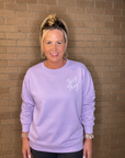 Just Pray 2nd Edition Lavender Crewneck | Christian Sweatshirt