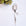 Rhinestone Retractable Keychain White