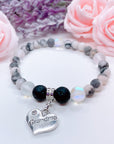 Grandma Heart Companion Charm Bracelet Lava