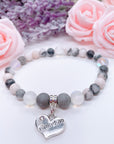 Grandma Heart Companion Charm Bracelet Druzy