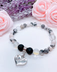 Family Heart Companion Charm Bracelet Lava
