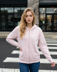 Just Pray Blush Zip-Up Hoodie | Christian Zip Hoodie