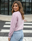 Just Pray Blush Crewneck | Christian Sweatshirt