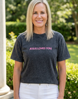 Jesus Loves You Christian T-Shirt in Black