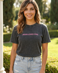 Jesus Loves You Christian T-Shirt in Black