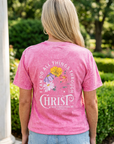 I Can Do All Things Vintage Wash Christian T-Shirt – Hot Pink