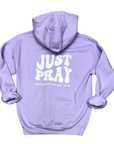 Just Pray - Lavender Christian Hoodie