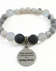 The Secret to Getting Ahead is Getting Started Classic Charm Bracelet Lava