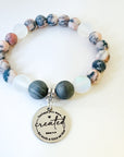 Perhaps You Were Created... Classic Charm Bracelet Druzy