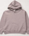 blush hoodie on a light gray background
