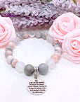 Serenity Prayer Classic Charm Bracelet Druzy