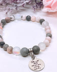 She Will Run and Not Grow Weary Companion Charm Bracelet Druzy