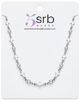 Walk in Faith Silver Cross & Rhinestone Necklace