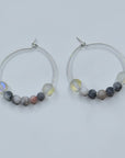 5SRB Silver Hoop Earrings