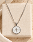 Just a Little Faith Silver Necklace
