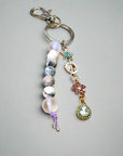 Shine Bright Star Purse Charm with colorful gemstones, sparkling star and 5SRB five bead design