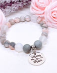Strong & Brave Classic Charm Bracelet Druzy