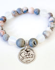 They Will Soar on Wings Like Eagles Isaiah 40:31 Classic Charm Bracelet Druzy