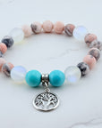 Tree of Life Classic Charm Bracelet Turquoise