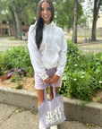 5SRB Monochrome Lavender Lounge Shorts | Inspirational Comfort