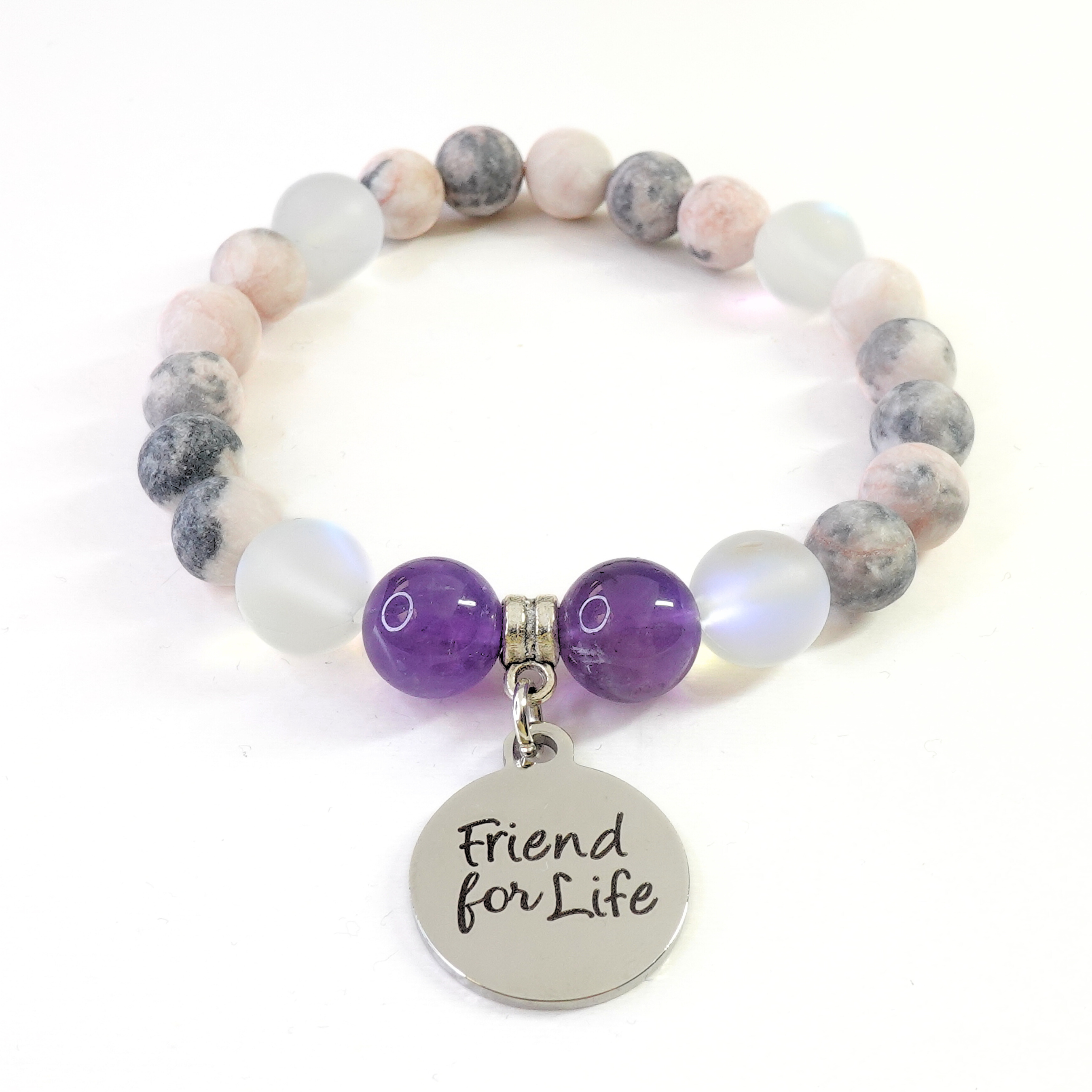 Friend for Life Classic Charm Bracelet Amethyst