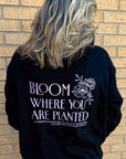 Bloom Christian Hoodie - Black