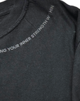 Just Pray Black Monochrome Crewneck