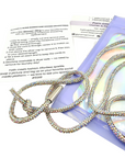 Blessed & Blinged Clear | Rhinestone Drawstring
