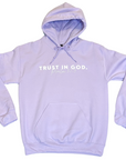 Trust In God - Lavender Christian Hoodie