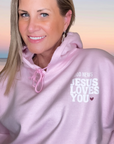 Good News – Jesus Loves You Pink Hoodie