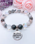 My Story Isn't Over Classic Charm Bracelet Druzy
