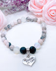 Mother-In-Law Heart Companion Charm Bracelet Lava