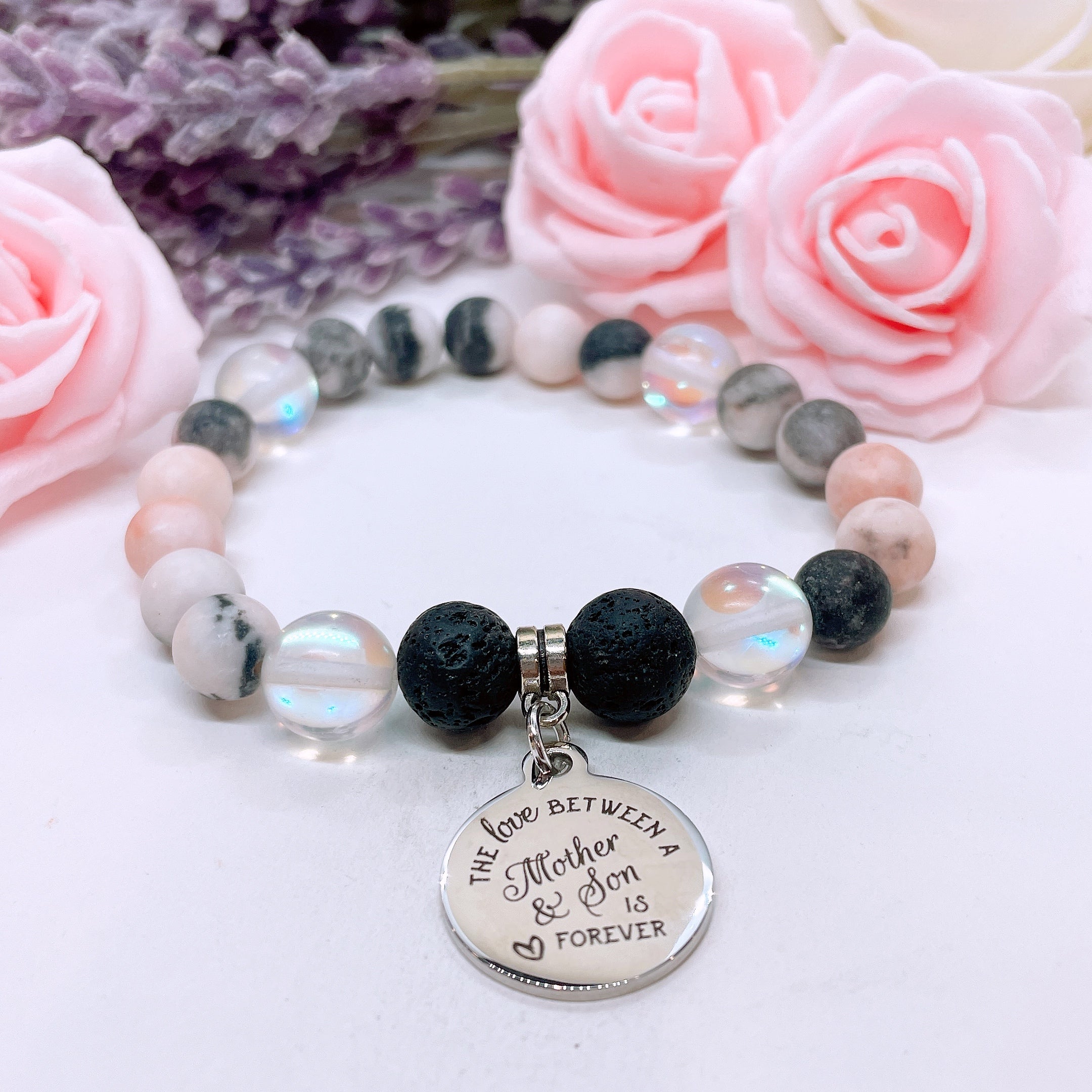 The love between a mother hot sale and son is forever bracelet