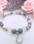 Horseshoe Companion Charm Bracelet Druzy