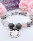 Always in My Heart Classic Charm Bracelet Druzy