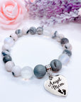Angel Mom Classic Charm Bracelet Druzy