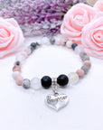 Daughter Heart Companion Charm Bracelet Lava
