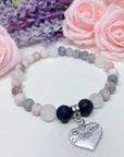 Goddaughter Heart Companion Charm Bracelet Lava