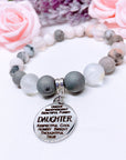 Daughter Sentiments Classic Charm Bracelet Druzy