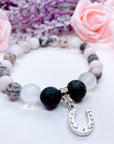 Horseshoe Classic Charm Bracelet Lava