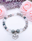 Daughter In Law Heart Companion Charm Bracelet Druzy